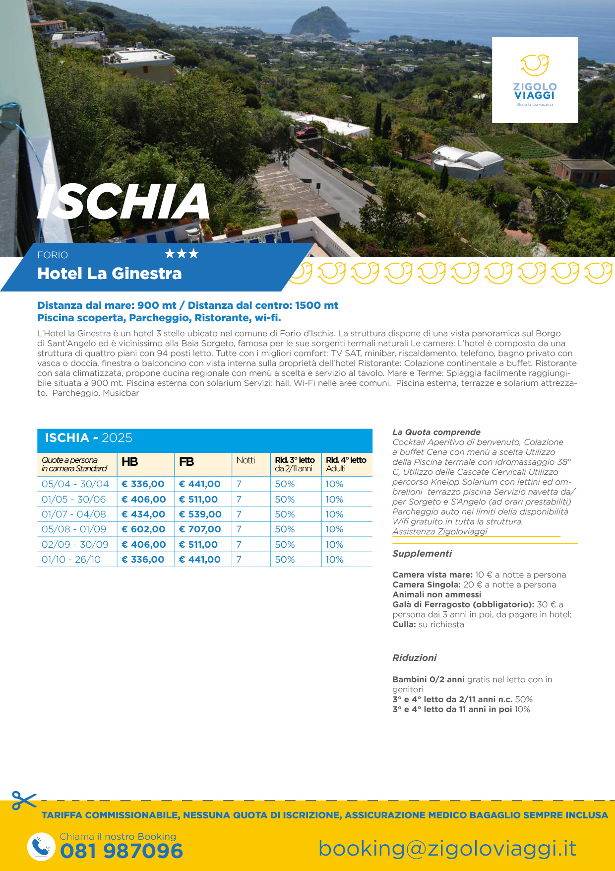 Hotel La Ginestra 3* Forio