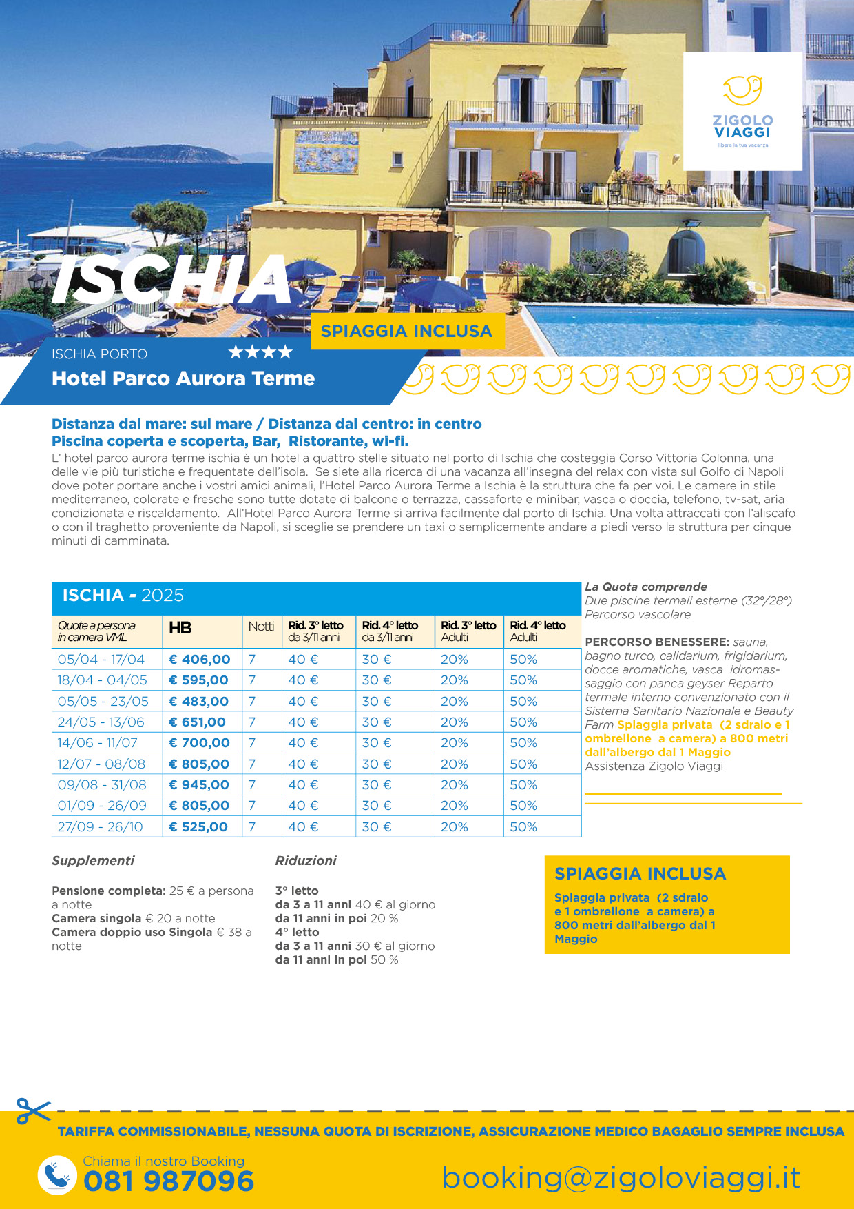 Hotel Parco Aurora Terme 4* Ischia porto