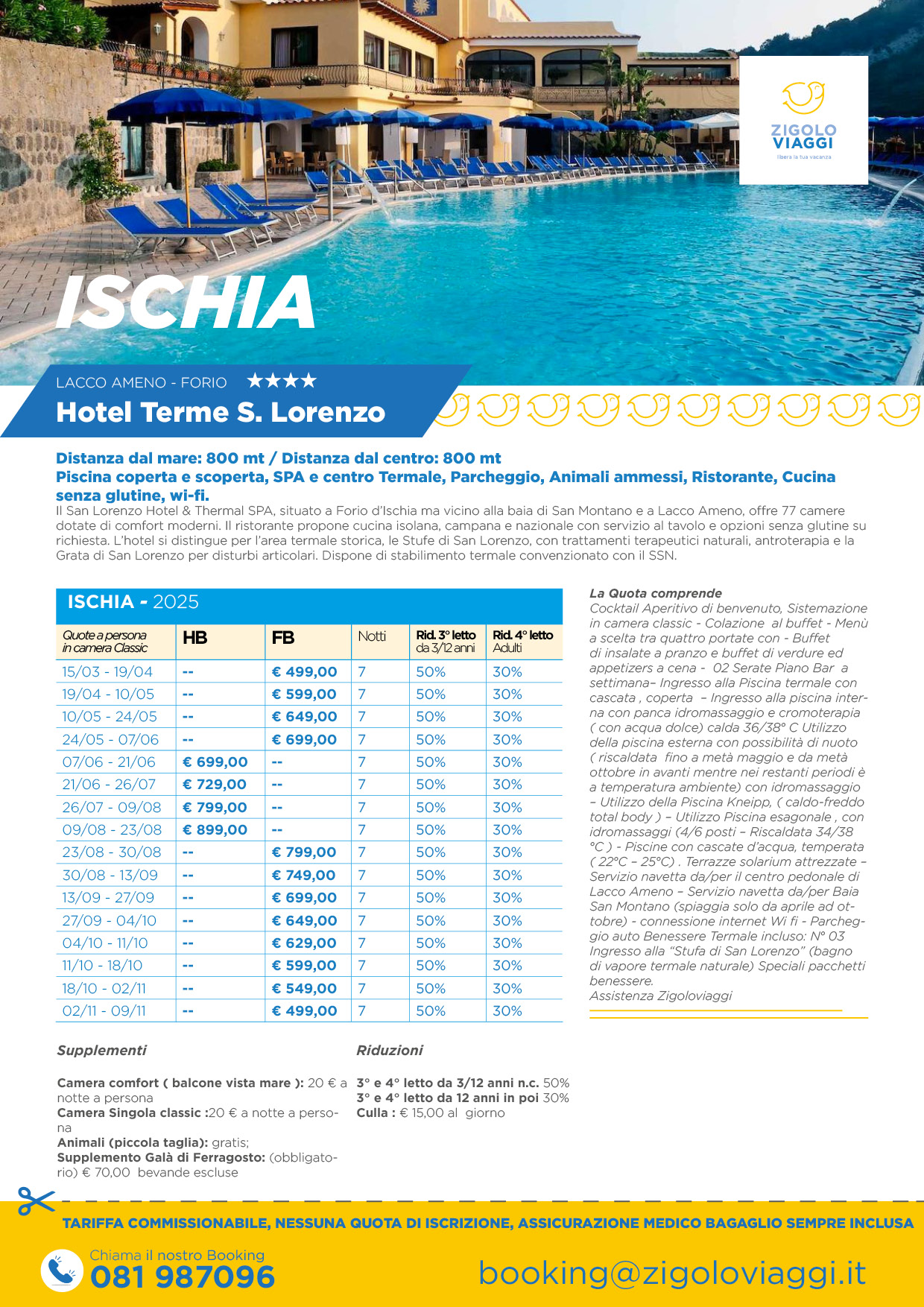 Hotel San Lorenzo 4* Lacco Ameno