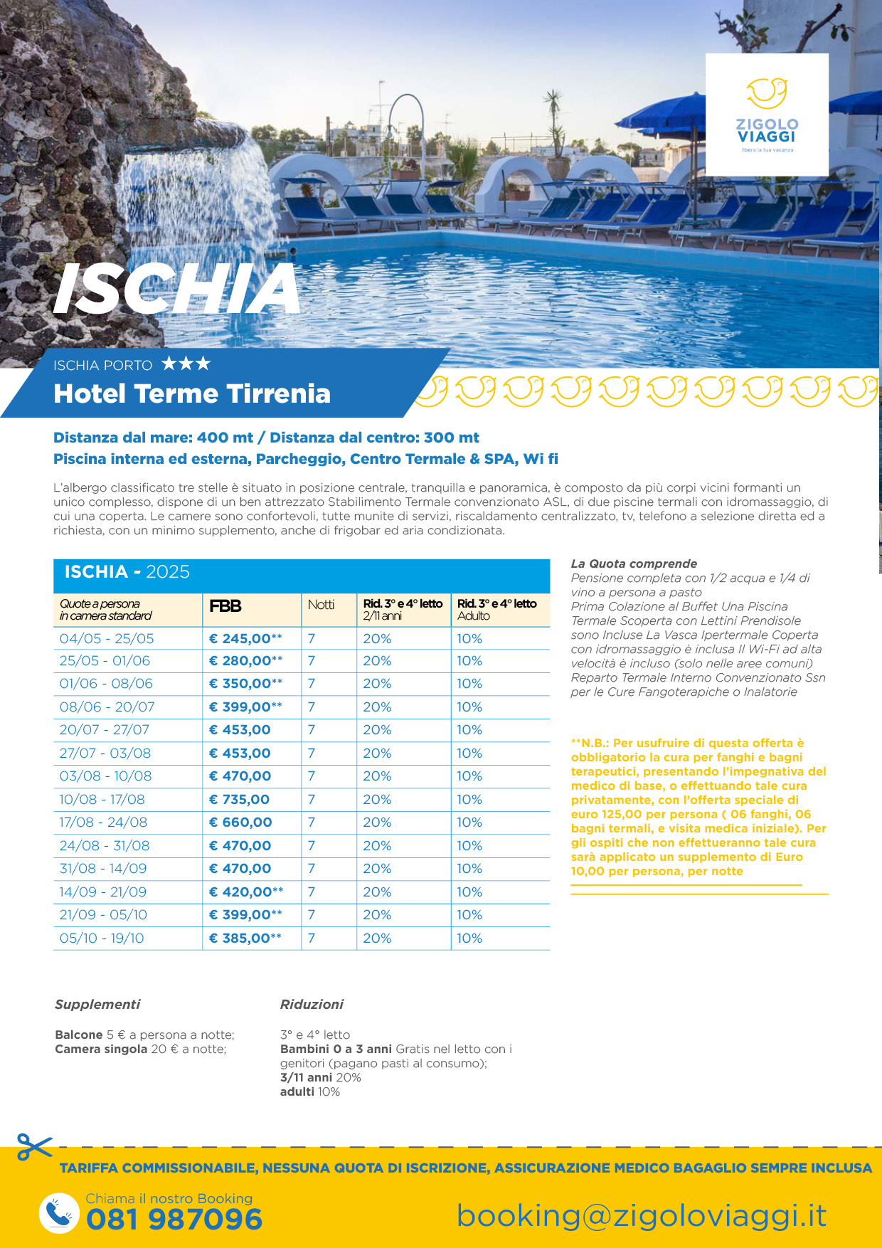 Hotel Terme Tirrenia 4* Ischia porto