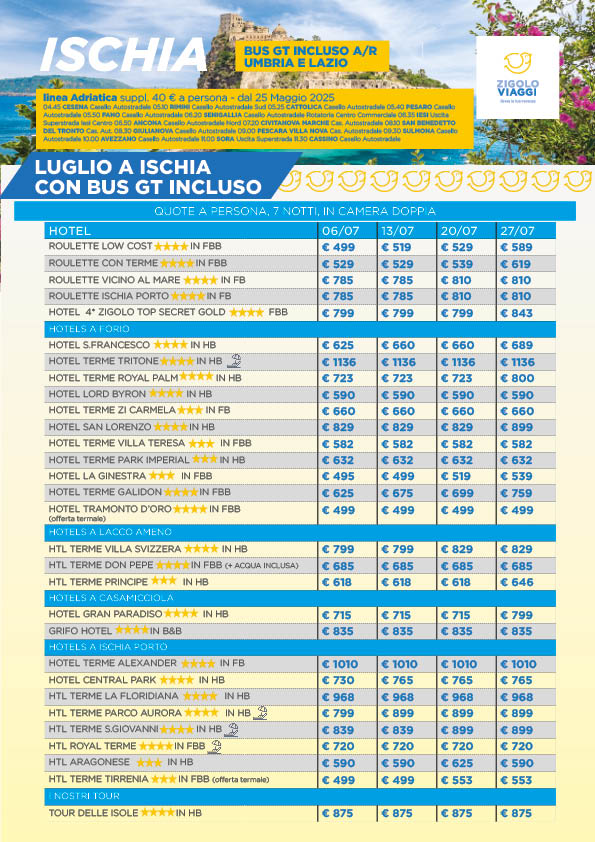 Ischia + Bus Luglio